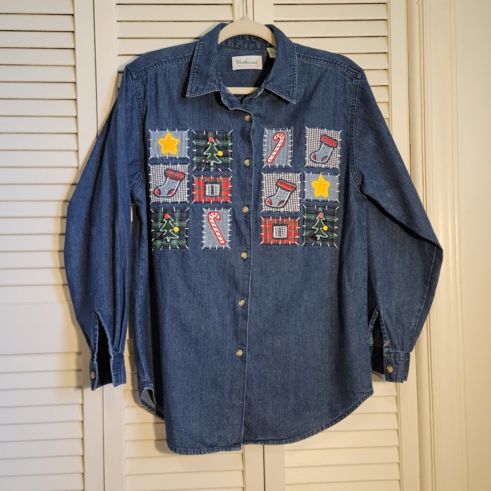 Christmas Shirt by Westbound, size S